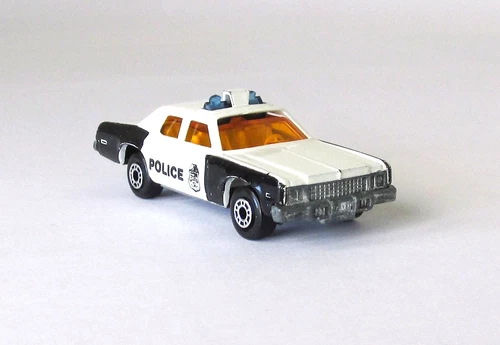 Vintage Lesney Matchbox Superfast #10 Plymouth Gran Fury Police Car 1979