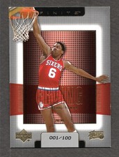Julius Erving - 2003-04 Finite Gold #140 #d 001/100