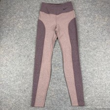 Nike Dri Fit Power Sculpt Hyper Full Length Leggings Pink Womens Small S