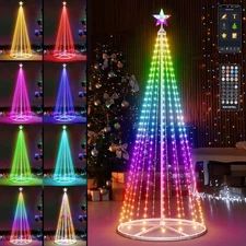 6FT LED Smart Christmas Tree - Outdoor & Indoor Lighted Christmas Tree Decoratio