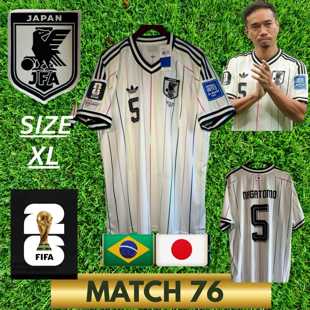 adidas Japan Size XL National Team Soccer Fan Apparel & Souvenirs