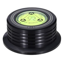 3"x1.3" Record Weight Stabilizer with Bubble Leveling 265g 50Hz Black