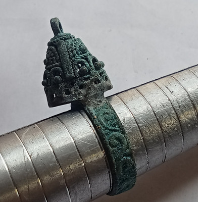 VERY RARE ANCIENT ANTIQUE VIKING RING BRONZE AUTHENTIC ARTIFACT VERY STUNNING