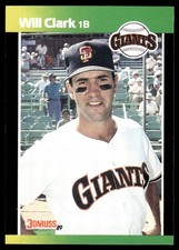 Will Clark 1989 Donruss Baseball's Best #23 Giants MLB READ FREE SHIPPING