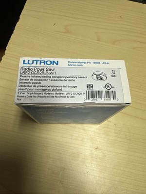 LUTRON LRF2-OCR2B-P-WH Wireless Ceiling Motion Sensor - RadioRa2 RadioRa3 - NEW