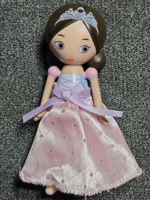 MOOSHKA Princess PALIA Ballerina 3'' Mini Doll w/ Crown Tiara 