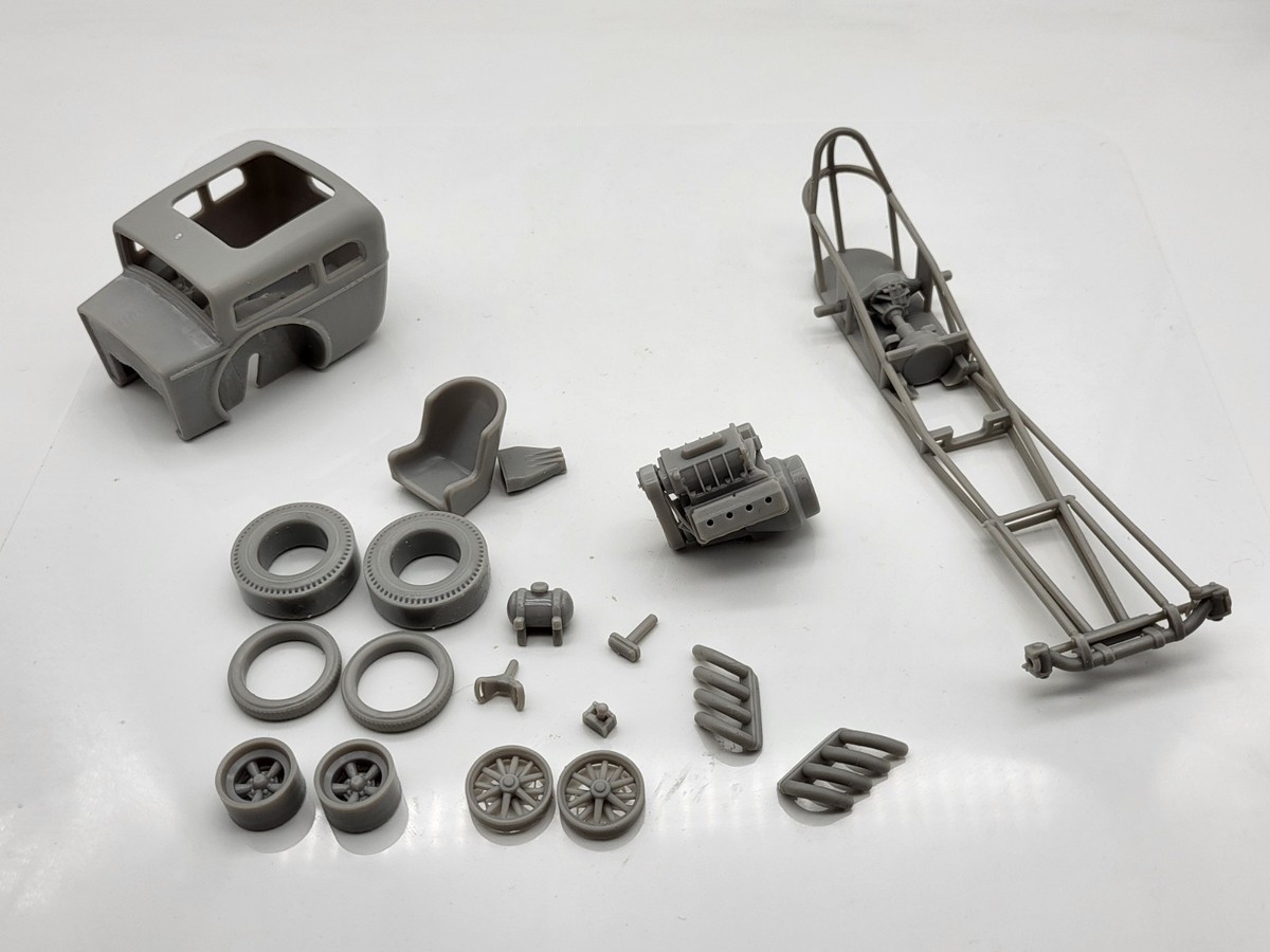 1950's Hot Rod Body Shell Old School Dragster 1/25 Scale Mode Kit