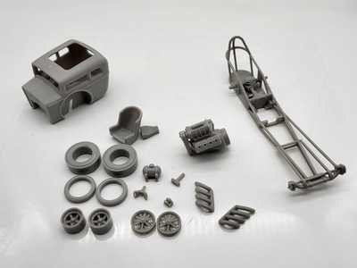 1950's Hot Rod Body Shell Old School Dragster 1/25 Scale Mode Kit