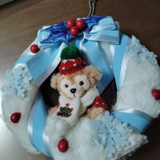 Tokyo DisneySea Disneyland Duffy Bear Christmas Wreath Pre-Owned Japan
