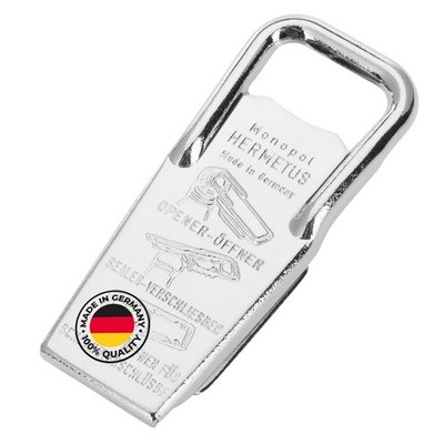 Hermetus Steel 3-in-1 Bottle Opener & Resealer   German Beer Bottle Opener wi...
