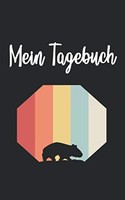 Wombat Tagebuch Retro Vintage 100 Seiten, Notizbuch, Schreibheft