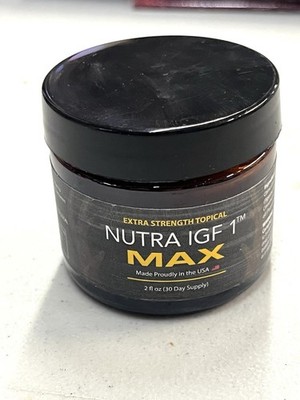 Nutra IGF 1 Max Extra Strength Topical Cream 2 Fl Oz , 30 Day Supply