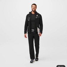 NWT Mens Figs Pisco Straight Leg Scrub Pants Regular Length Black Medium