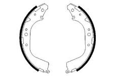 Bremsbacken 0 986 487 414 BOSCH für TOYOTA LAND CRUISER LAND CRUISER Hardtop