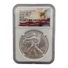 2021-W SILVER EAGLE STRUCK AT WEST POINT MINT S$1 HERALDIC EAGLE T-1 NGC MS 70
