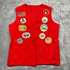 Vintage Ramblin Sams Portland Oregon Red Patch Vest Good Sam Club RV Camping