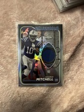Adonai Mitchell 2024 Topps Chrome NFL RC Refractor Patch Relic Rookie Colts