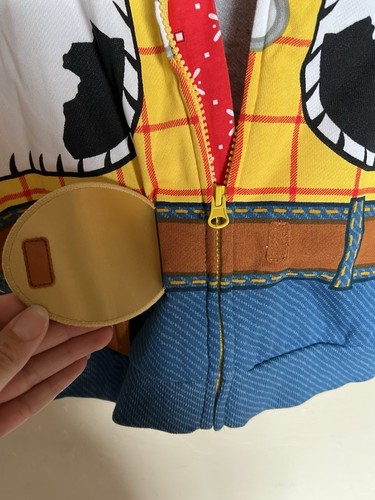 Disney Store Toy Story Woody Hooded Jacket Boys Costume Hoodie Sweatshirt 7/8 - Picture 8 of 9
