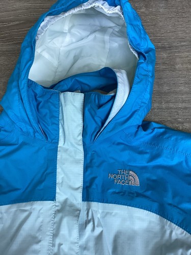 The north face Girls hyvent rain jacket Windbreaker Blue Size 10/12 M - Picture 5 of 11
