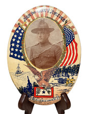 WW1 1900's Soldier Portraits In Celluloid United States Military