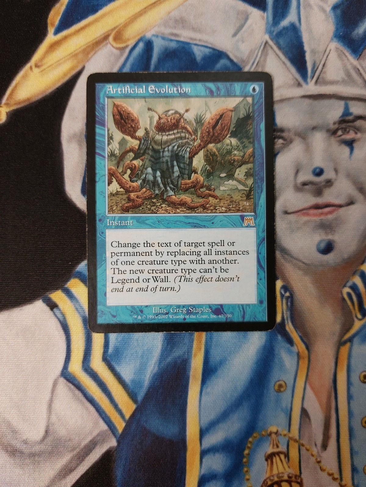Artificial Evolution MTG Onslaught Rare Blue Instant Heavily Played x1 AE3