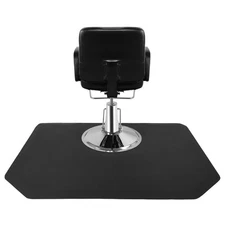 Anti-Fatigue Salon Mat 4'x5''x1/2 Barber Shop Salon Chair Mats - Black Hexagon
