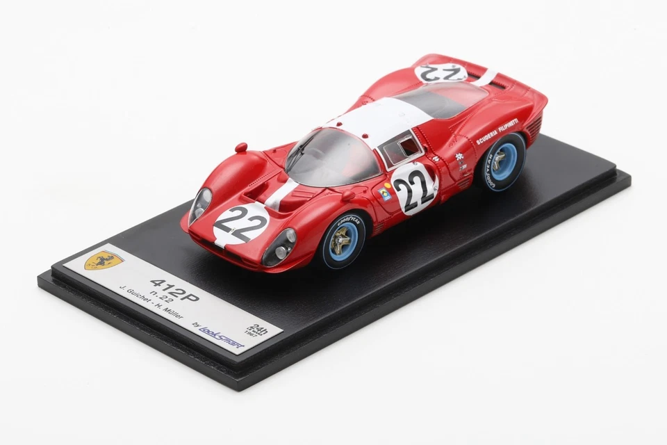 Looksmart LSLM157 1/43 Ferrari 412P No. 22 Le Mans 1967 Model Car - Image 1 of 1