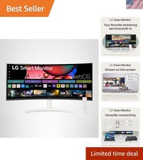 34-inch QHD 3440x1440 Curved Smart Monitor with Streaming, UltraWide Screen, ...