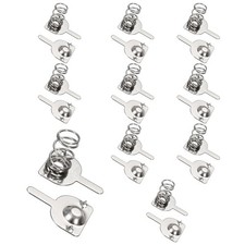 10Pcs Battery Spring Contact 10 x 7.8mm Positive Negative Unipolar, One Way