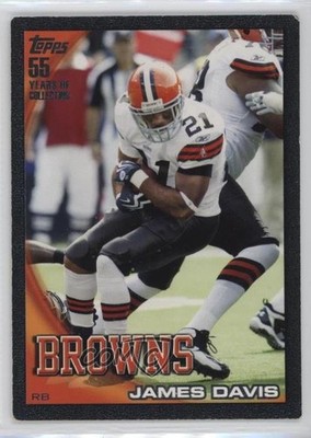 2010 Topps Black 47/55 James Davis #334 14mg