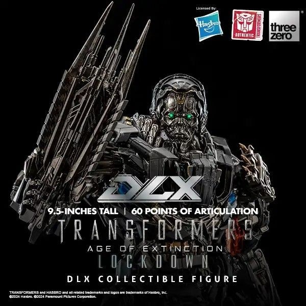 Threezero Transformers Age of Extinction DLX Lockdown Figure | eBay