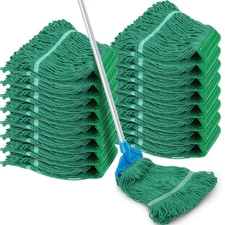 Roshtia 16 Pack Commercial Mop Head Replacements 27.6 in Looped End Heavy Dut...