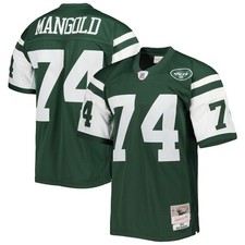 Nick Mangold New York Jets 2006 Mitchell & Ness Legacy Green NFL Jersey Large 44
