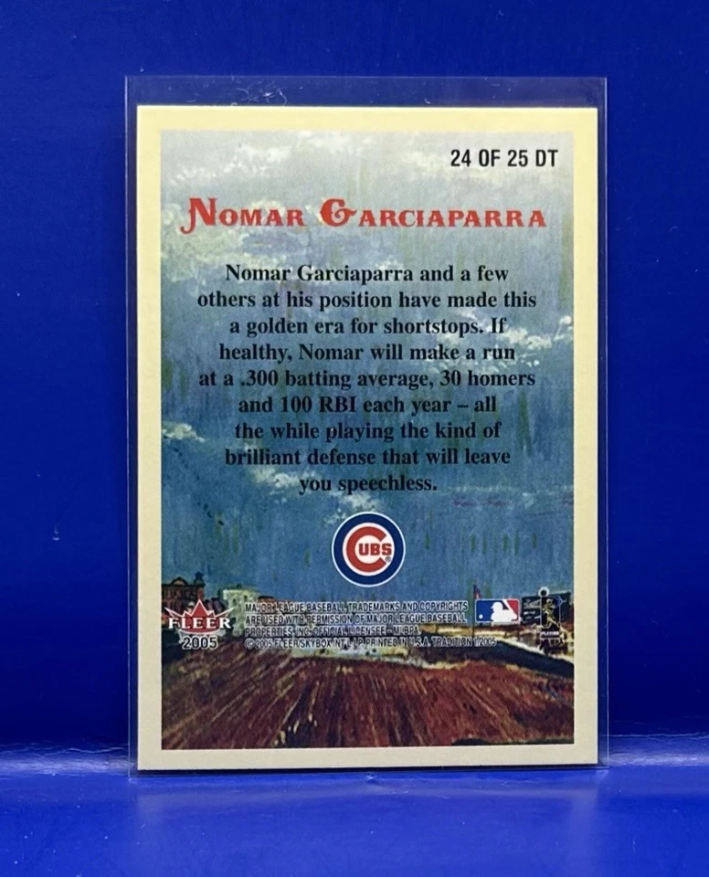2005 Fleer Tradition Diamond Tributes #24 Nomar Garciaparra Chicago Cubs Red Sox - Image 2 of 2