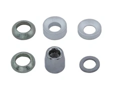 ALTALINE BICYCLE STEEL BRAKE SHOES NUT & ACCESSORIES CHROME.