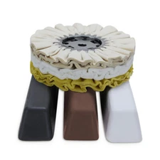 6 Piece Aluminum Buffing Kit: 8" Airway Buffing Wheels & XL Polishing Compounds