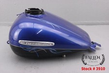 SM DENT 2010 Harley Electra Glide Fuel Gas Tank FLAME BLUE PEARL & VIVID BLACK