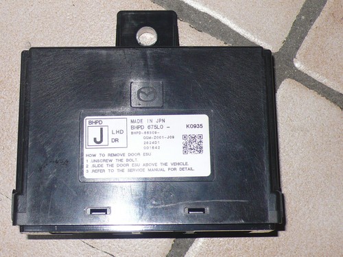 2019-2023 MAZDA 3 FRONT LEFT DRIVER SIDE DOOR CONTROL COMPUTER MODULE UNIT OEM - Picture 2 of 4