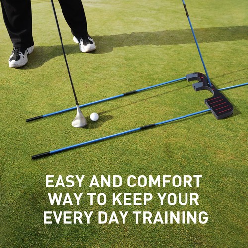 Golf Training Aid Tool Upgrade with 6 Pcs Golf Alignment Stick Cover Rods - Picture 8 of 9