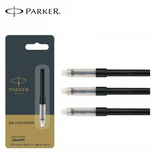 3 X Parker Fountain Pen Ink Converter Slide or Push Piston Fill Ink