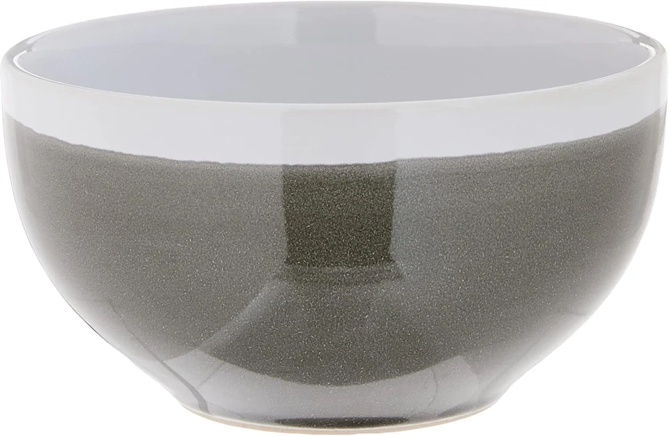 round Dinnerware Sets | Charcoal Kitchen Plates, Bowls, and Mugs | 16 Piece Ston - Image 4 of 4