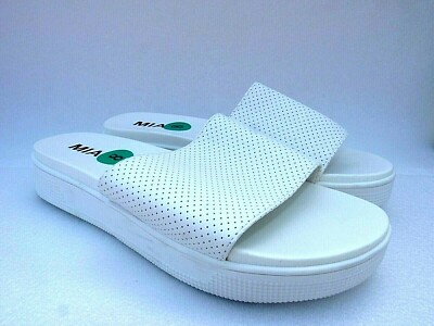 Mia Women's Shoes SAndals White Wedge Size SKU 6836