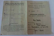 Advertising postcard supplementary declaration administrative effects c15