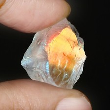 Natural Madagascar Rainnbow Moonstone Multi Fire Loose Stone Top Quality M36