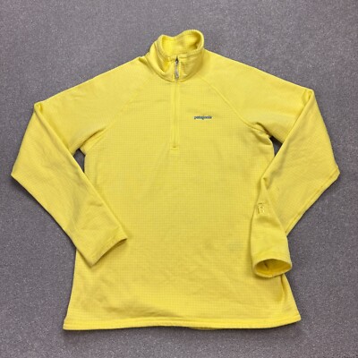 Patagonia Fleece Damen Large gelb R1 Pullover Regulator Polartec Pulli Lady