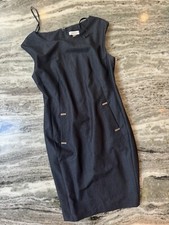 Calvin Klein Dark Blue Sheath Dress Size 6 
