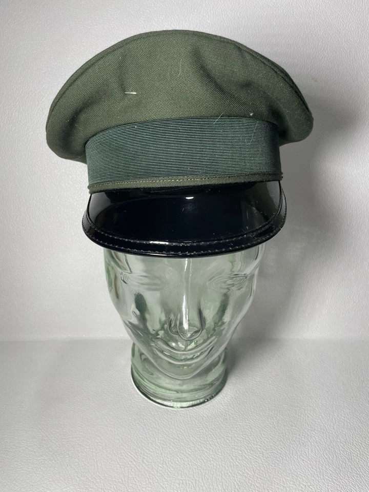 Wigens Sweden Cap WWI ? Military Army Hat Size 54 Officer Visor Green Surplus - Image 2 of 4