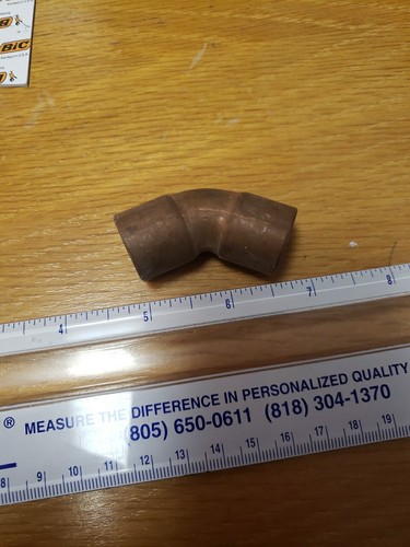1 New Copper 45 Degree Elbow 5/8" x 5/8" Plumbing Fitting