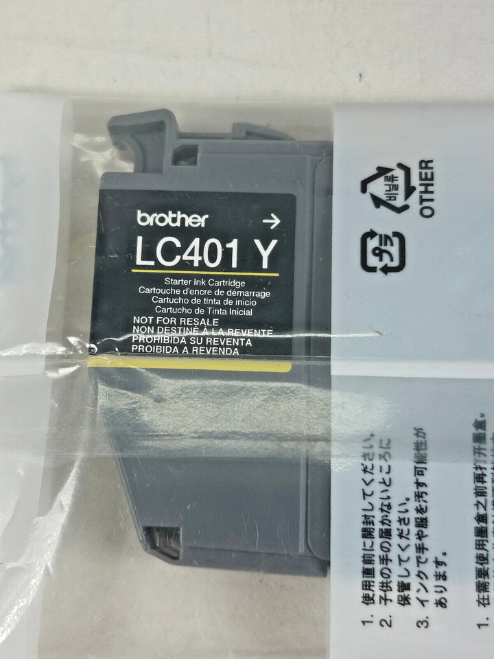 4PK GENUINE Brother LC401 Starter Ink for MFC-J1010DW MFC-J1012DW MFC ...