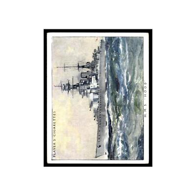 HMS Hood 1939 Player's Cigarettes British Naval Craft #5 Baseball Card VG